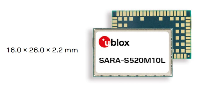 The u-blox SARA-S520M10L