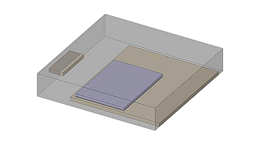 Simplified 3D MOSFET model for use in CFD thermal cooling analysis