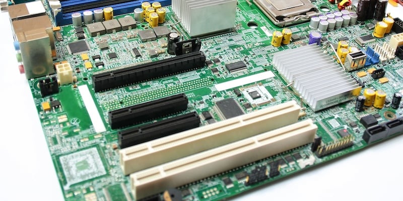 Example of an electronics assembly on a rigid FR4 PCB.