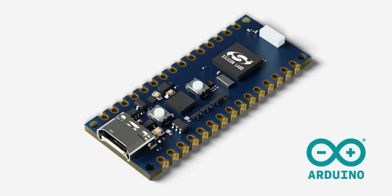 A rendering of the Silicon Labs Arduino Nano