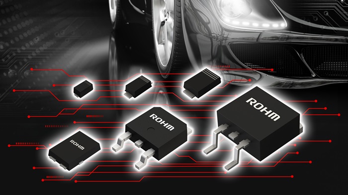 ROHM Introduces 100 V Schottky Barrier Diodes for High Speed Switching Applications