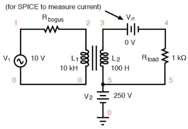 An example of electrical isolation